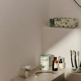 ferm LIVING | Mist Tissue Box - Emerald Off-White