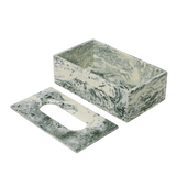 ferm LIVING | Mist Tissue Box - Emerald Off-White