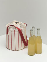 HAY | Outdoor Market Cooler Bag - Beige & Red Stripe