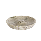 Madam Stoltz | Round Marble Incense Holder - Beige